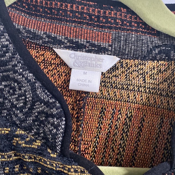 Christopher & Banks Vintage Jacquard jacket size m perfect cond - Picture 2 of 8